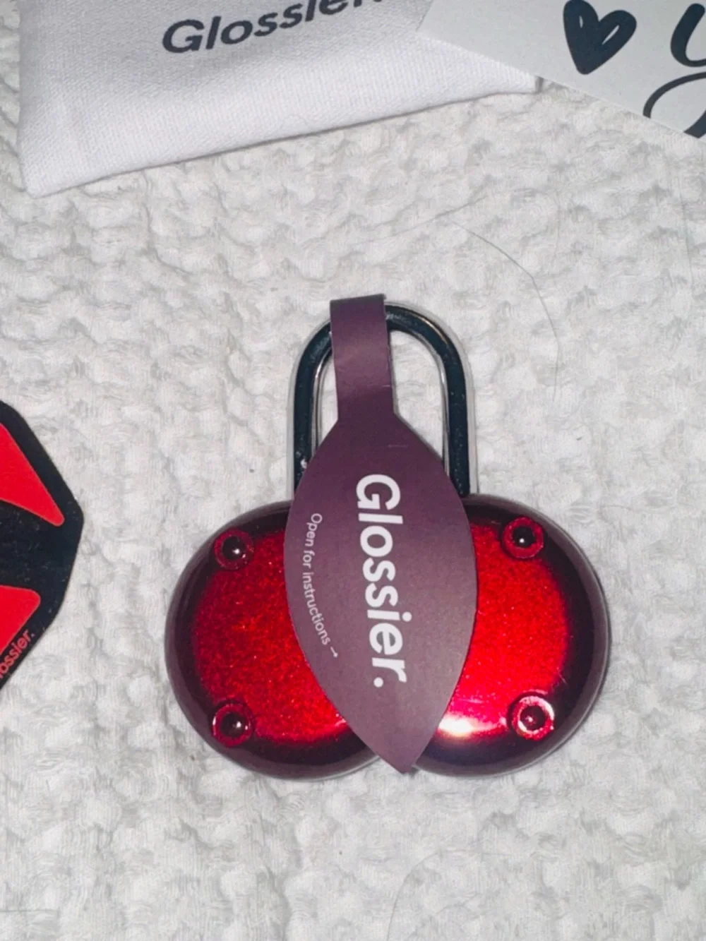 Glossier Red Combination collector padlock. Sold out! - Picture 6 of 15